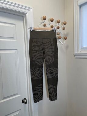 Adidas - Stella Mccartney Athletic Yoga Leggings - Brown / Green - XS